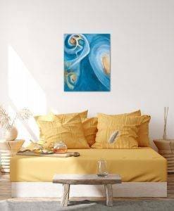 Squall Abstract Painting in living room setting